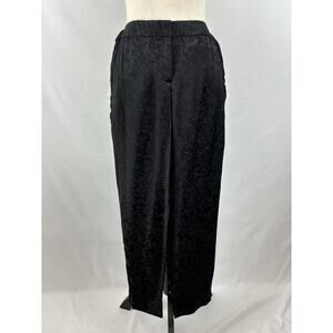 Theory Thaniel Cropped Cigarette Pants Black Ivy Jacquard 2